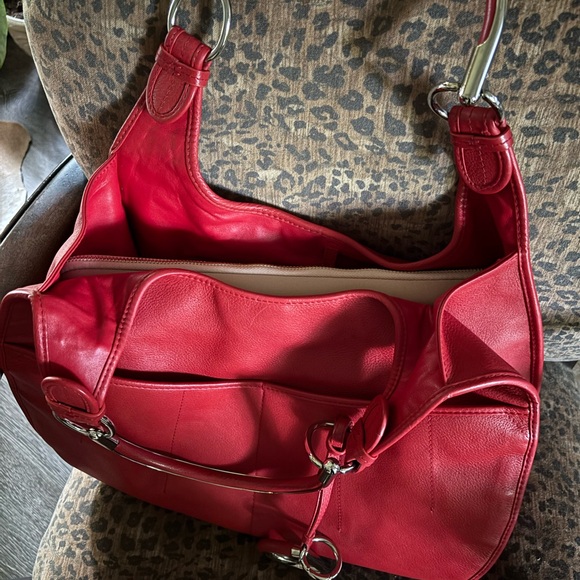 Vintage Dior 61 Red Leather Shoulder Bag - Picture 10 of 11